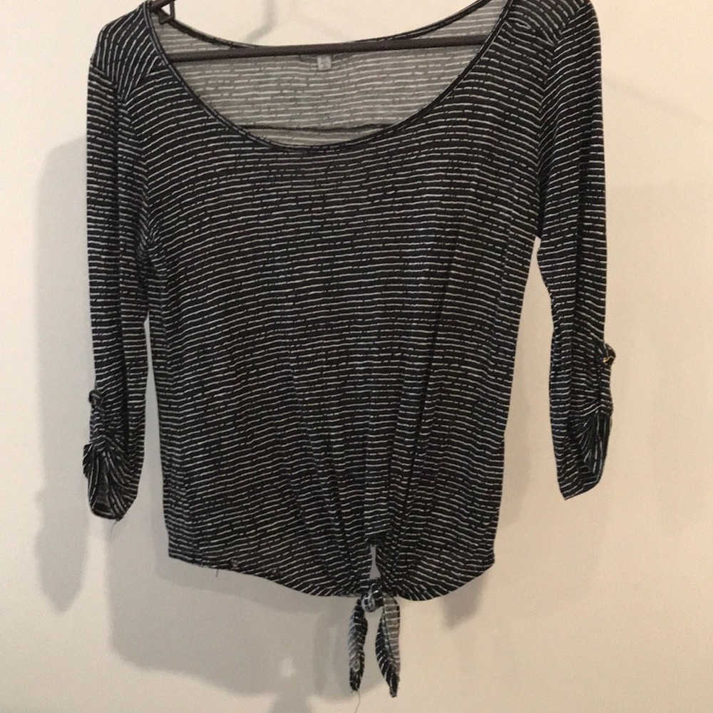 Black and white shirt